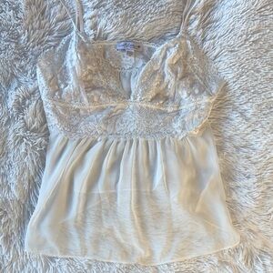 In Bloom Cream Lace Camisole